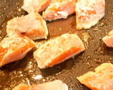 こってり♡長葱と鮭と舞茸のバター味噌焼き作り方6写真
