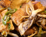 こってり♡長葱と鮭と舞茸のバター味噌焼き作り方9写真