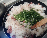 ネギとソーセージの焼き飯作り方3写真