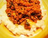 ミートソース、今回は丼！作り方8写真
