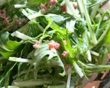 超簡単♪サラミと水菜のシーザー風サラダ☺作り方3写真