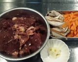 鶏レバーと椎茸のキャロット炒め作り方1写真