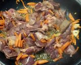 鶏レバーと椎茸のキャロット炒め作り方4写真