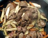 鶏レバーと椎茸のキャロット炒め作り方5写真
