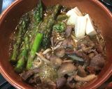 砂肝とアスパラとチーズのアヒージョ♡作り方3写真