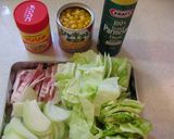簡単シンプル　野菜たっぷりスープパスタ作り方1写真