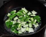 青菜炒めとニンジンしりしりーのお弁当作り方4写真