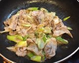 簡単★豚ねぎマヨポン炒め★丼作り方4写真