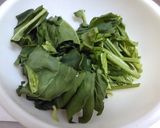 豚とほうれん草と卵のオイスターソース炒め作り方1写真
