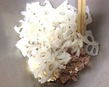 レンコンとツナのサラダ☆鍋料理の副菜にも作り方4写真