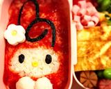マイメロちゃん♡簡単オムライス キャラ弁作り方12写真
