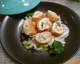 鶏ささみのロールフライde温野菜サラダ作り方5写真