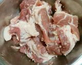 ☆豚ロース肉とチンゲン菜のケチャップ煮☆作り方1写真