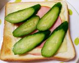 ハムチーズトマトトースト(朝)作り方7写真