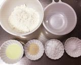 HB・強力粉不要！小麦粉で作る惣菜パン♪作り方1写真