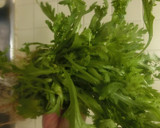 菊菜（きくな）と塩こんぶのゴマ和え作り方1写真