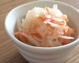 残り野菜で簡単に♪大根と人参の紅白なます作り方4写真