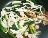適当旨レシピ☆残りうどんでクリームパスタ作り方3写真