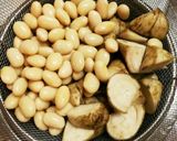 簡単照りうま♪ごぼうと大豆の豆みそ風作り方1写真