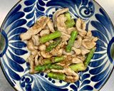 豚ロース肉とアスパラガスのゴマ炒め作り方7写真