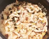 松茸のお吸いもので松茸風ご飯作り方4写真