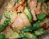 オクラと豚肉のオイマヨ炒め❤ポン酢風味作り方7写真