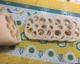 レンコンとチーズの豚肉包み焼き作り方1写真