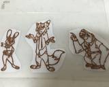 ズートピア キャラチョコ作り方1写真