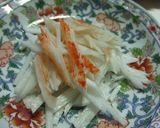 千切り長芋とカニ風味かまぼこのわさび醤油作り方2写真