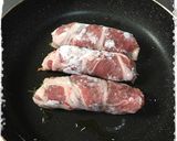 ピーマンと人参の豚肉巻き〜しそ入り〜♫作り方2写真