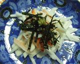 千切り長芋とカニ風味かまぼこのわさび醤油作り方4写真