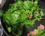 ベーコンとほうれん草のペンネ作り方4写真