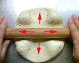 水菜モフモフ 森のツリーピザ作り方9写真