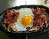 コンビーフの鉄板焼き作り方4写真