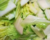 土鍋で簡単！白菜としめじのごまうどん鍋作り方1写真