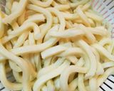 土鍋で簡単！白菜としめじのごまうどん鍋作り方4写真