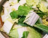 土鍋で簡単！白菜としめじのごまうどん鍋作り方6写真