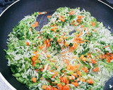 かぶの葉としらす☆卵ふんわり炒飯作り方2写真