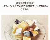 秋のフルーツサラダ　柿　梨　りんご作り方4写真