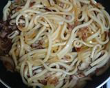 オイスターソースと醤油の簡単焼きうどん作り方3写真