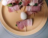 卵とアスパラベーコンのフライ作り方2写真