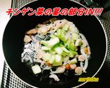 ピザ用余具材とチンゲン菜の簡単パスタ＾＾作り方4写真