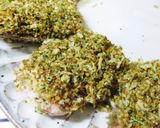 サーモンのたたき＊香草パン粉のせ作り方6写真