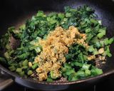 災害非常食✿フリーズドライで小松菜炒め作り方3写真