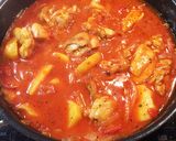 鶏もも肉とじゃがいものトマト煮作り方4写真