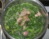 野菜高騰☆乾燥ほうれん草とレバーのスープ作り方12写真