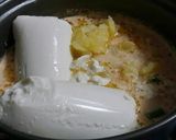 じゃがいもと豆腐の食べる明太ミルクスープ作り方5写真