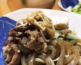 簡単☆フライパン１つですき焼き風煮作り方6写真