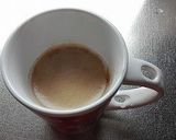 簡単カフェオレアート作り方1写真