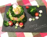 クリスマスツリーポテトサラダ作り方7写真